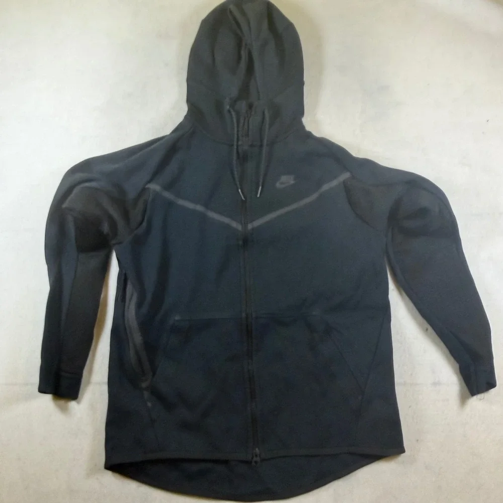 Nike Tech Fleece Full Zip Hoodie Mens Medium Black Sportswear Jacket CU4489-010